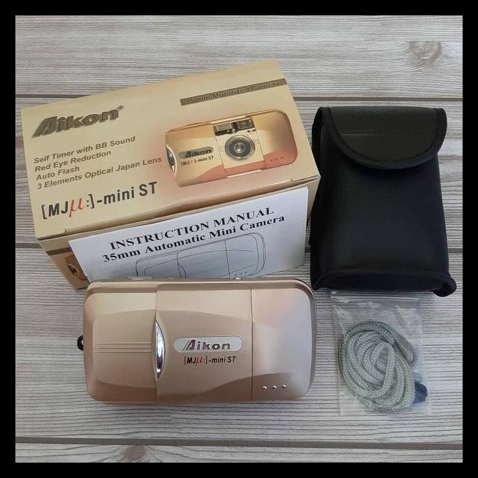 {BISA COD} Kamera Analog Aikon Mju Mini Self Timer NOS BERMUTU Kode 521