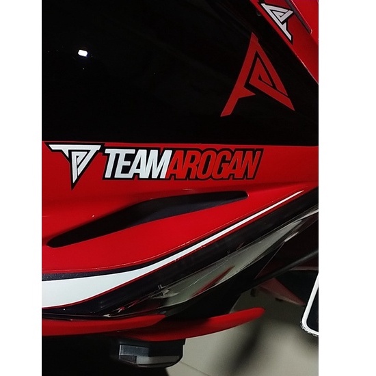 STIKER CUTTING TEAM AROGAN MOTOR HELM MOBIL WARNA TUMPUK MURAH TERBARU VARIASI RACING KEREN