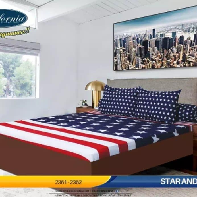 sprei motif bendera Amerika 180x200