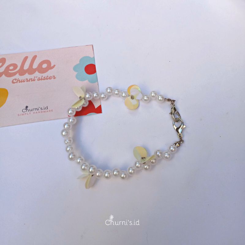 KONEKTOR MASKER MANIK PEARL / HIJAB KONEKTOR-White Azalea