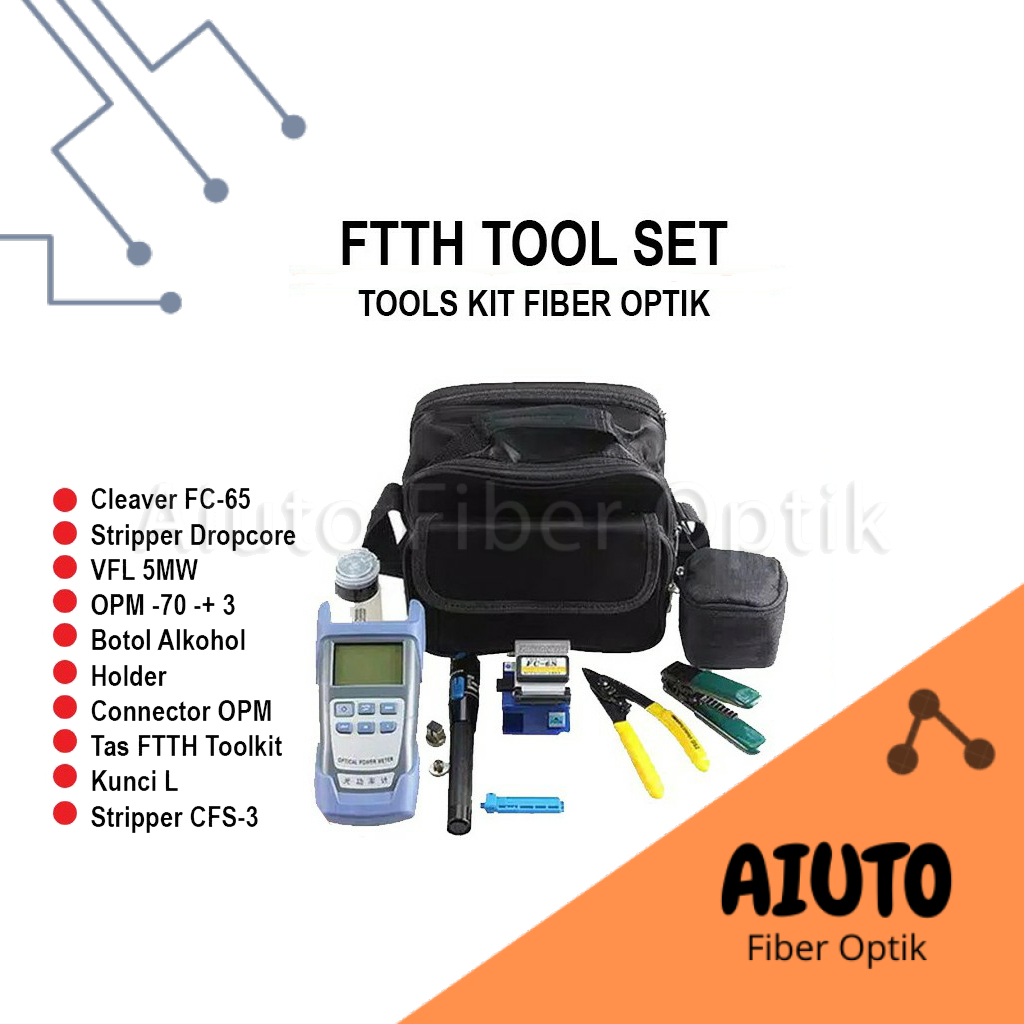 Toolkit FTTH/ FTTH Tool Set Alat Kerja Fiber Optik