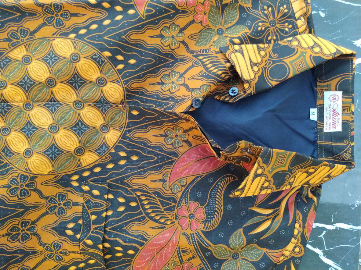 Batik Pria Lengan Panjang Batik Cowok Pria Modern Batik Slimfit Premium Pria Batik Solo Gba 098