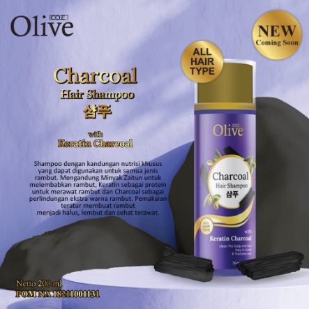 Olive Charcoal Shampoo &amp; Hair Conditioner 200 ml