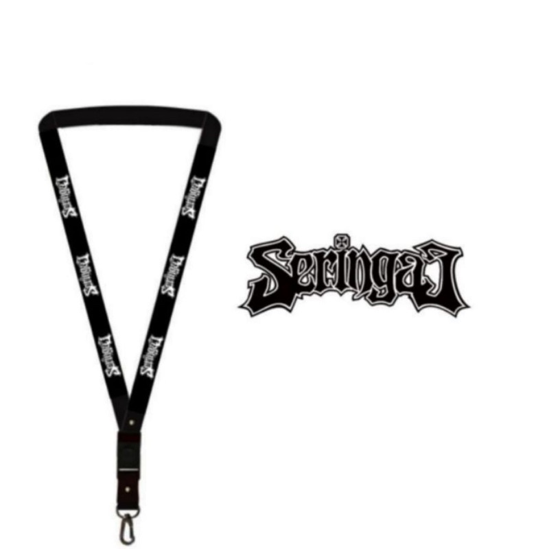 

Gantungan kunci Lanyard band Seringai musik Rock Metal tali lanyard band gantungan leher id card name tag