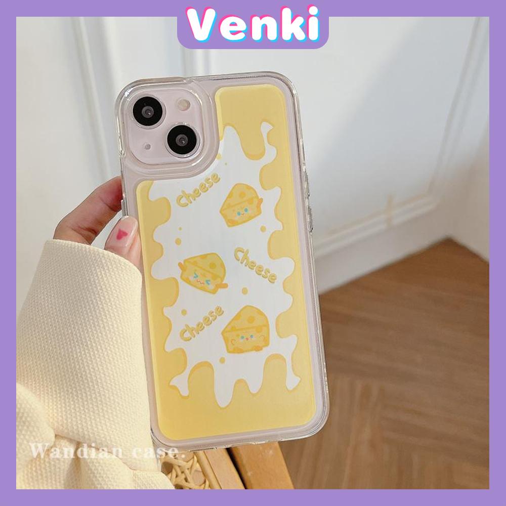 iPhone Case Silicone Soft Case Clear Case Shock Resistant Protection Camera Yellow Cheese Cute Style Compatible with iPhone 11 iPhone 13 Pro Max iPhone 12 Pro Max iPhone 7 Plus  xr