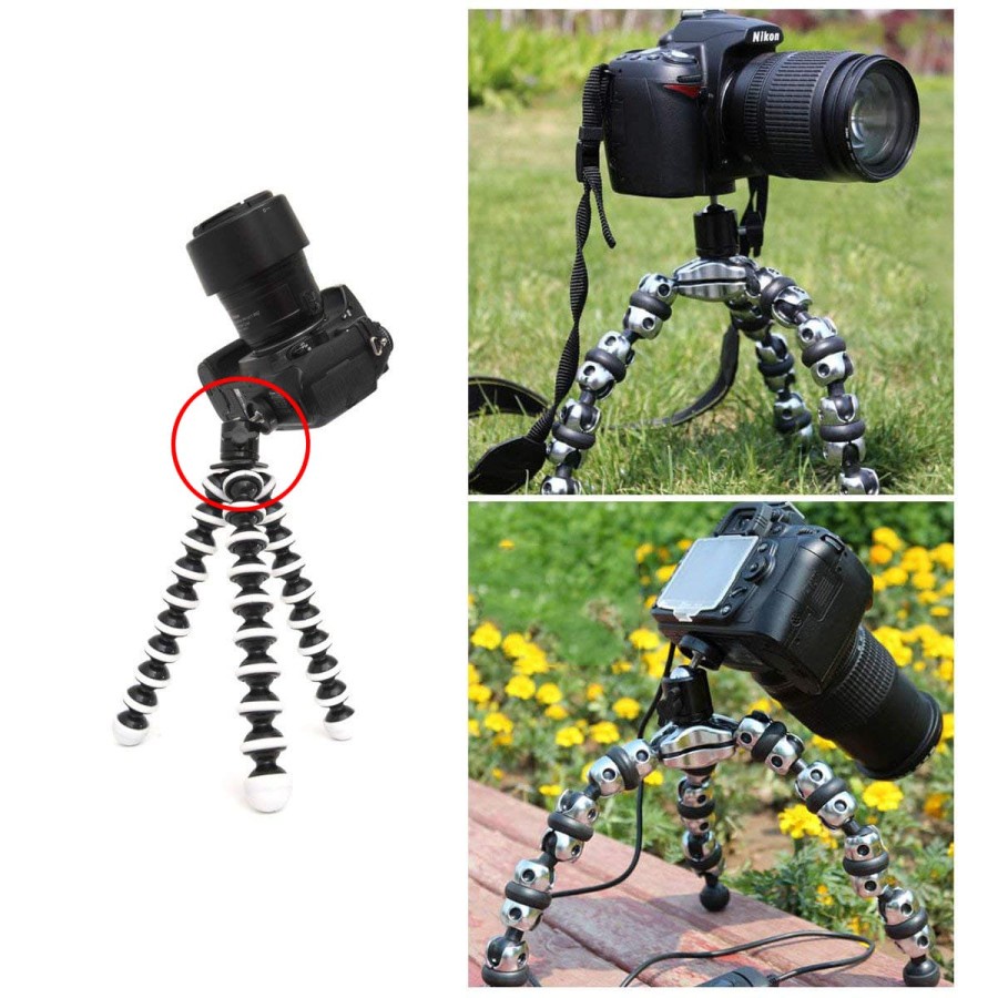 KeiKei Mini Ball Head for GorillaPod Tripod Kamera DSLR 1/4