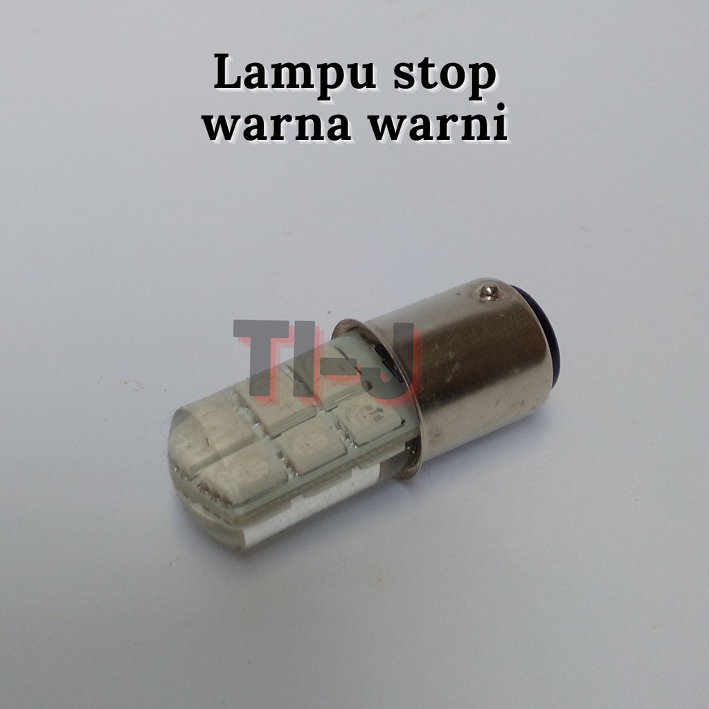 Lampu Rem Strobo LED jelly Lampu stop 12 mata led kedip 7 warna strobo 12 V DC