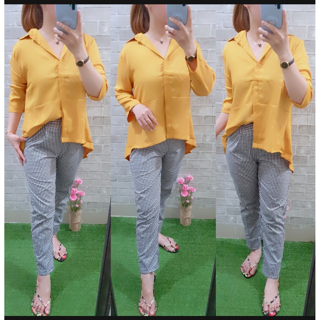 *[MCFK] Stelan Kemeja Duyung / Stelan  Krisdayanti / Set Wanita Mewah / Baju Celana Stelan Wanita