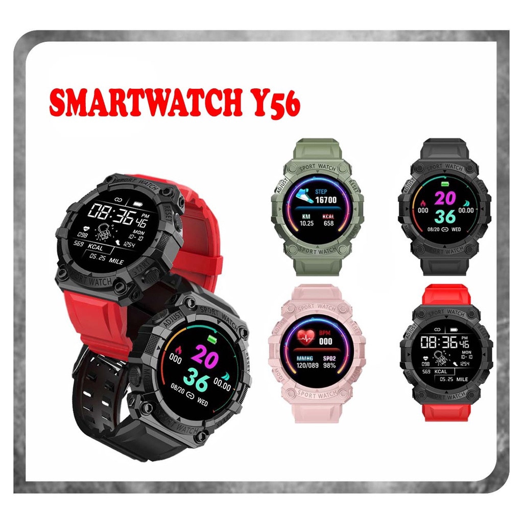 SMARTWATCH Y56/SMART WATCH FD-68 FD68 Fitness Tracker Touch Screen/Jam Tangan pria-wanita Y56 Digital Smartwatch Astronaut Watch Face Bluetooth Heart Rate