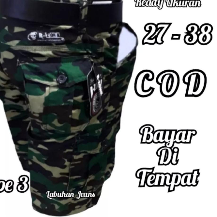 Terlaris.. CELANA LORENG PENDEK TNI CARGO LORENG CELANA KEMPOL PDL ABRI TNI DORENG