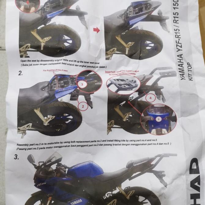 breket box R 15 V3 merek shad original gudangvariasi99 dijamin