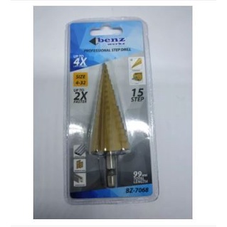 BENZ mata Bor Pagoda 4 - 32 15 step Spiral Step Drill