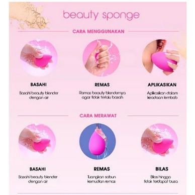 ❤️GTB❤️ Spons Makeup Beauty Blender | Tear Drop | Spons Blending Sponge Warna Random R422