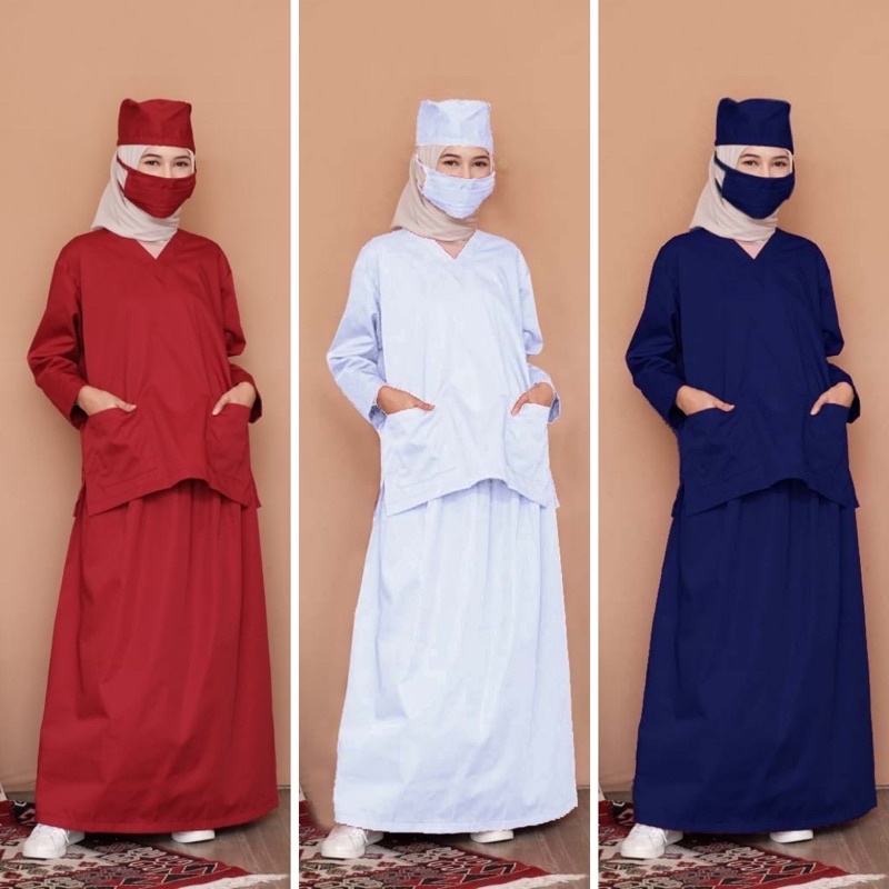 Baju Oka American Drill Model ROK - Seragam Pakaian Perawat Rumah Sakit OK Jaga Medis