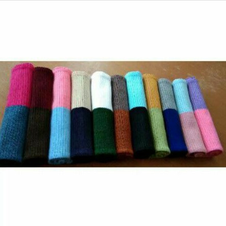 10pcs Daleman kerudung ciput 2warna rajut (inner hijab)