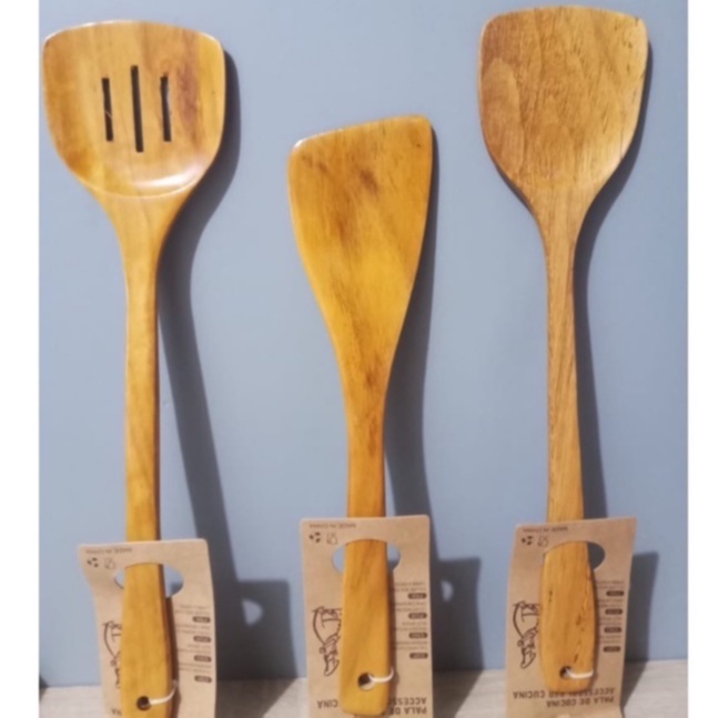 Sodet Kayu Spatula / Sutil KAYU MIRING Alami