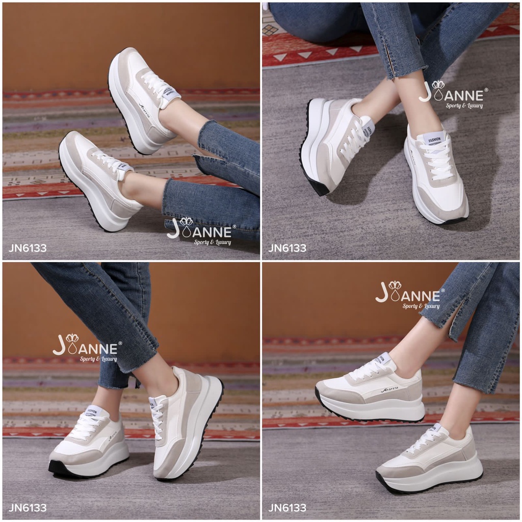 JOANNE Highsole Sporty Sneakers Shoes #JN6133 ORIGINAL