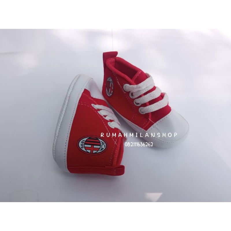 Sepatu bayi Ac Milan pre walker