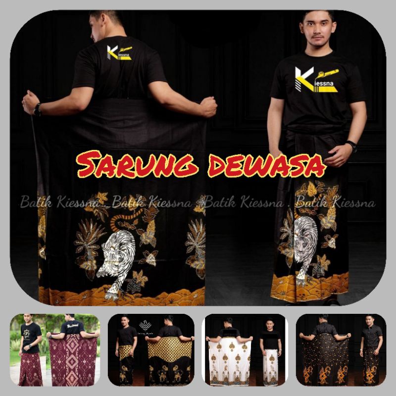 SARUNG BATIK / SARUNG BATIK PRIA / SARUNG BATIK WAYANG / SARUNG MURAH / SARUNG WADIMOR HITAM / SARUN