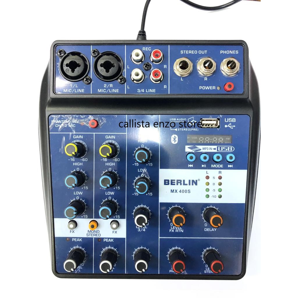 MIXER AUDIO MINI 4 CHANNEL USB EFFECT