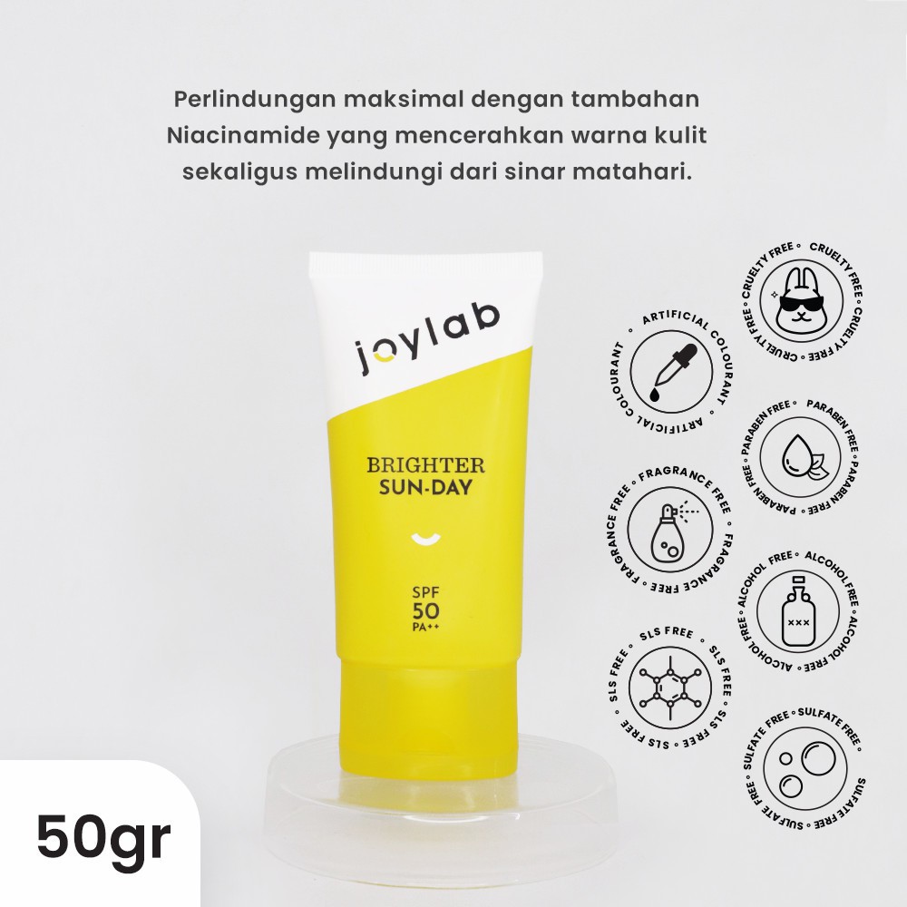 JOYLAB is Sun-Day SPF 30/50 PA++ (50g)(Everyday/Aqua/Brighter) - Suncreen/Tabir Surya