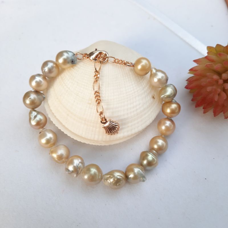 Gelang mutiara laut barok no grade