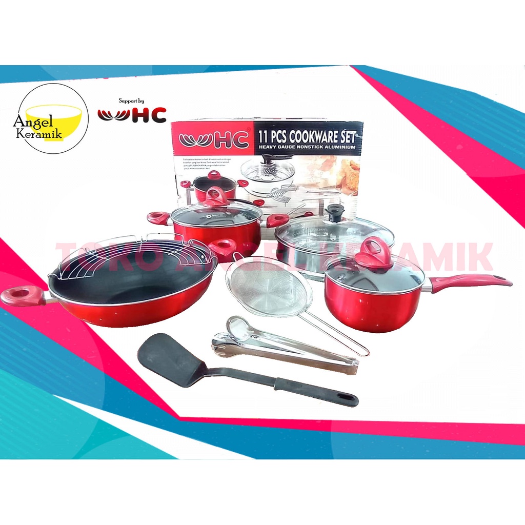 Panci Set Serbaguna HC 11 Pcs Cookware Set