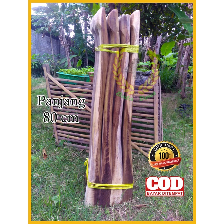 Doran / gagang cangkul panjang 80 cm / doran pendek / kayu galeh / polos