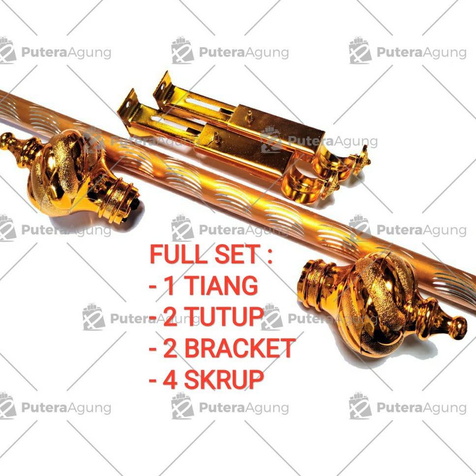 TIANG GORDEN 1.5 METER BATANG HORDENG SET KOMPLIT PIPA RELL GORDYN S9Y1