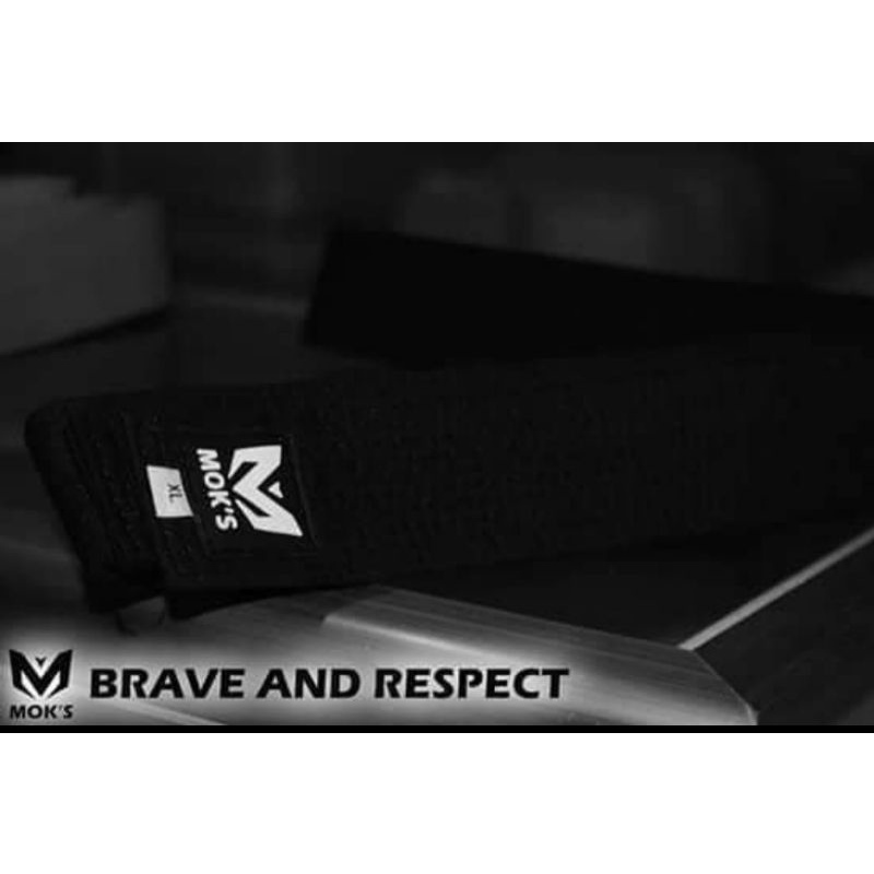 SABUK HITAM  MOKS TAEKWONDO BLACKBELT MOKS ORIGINAL