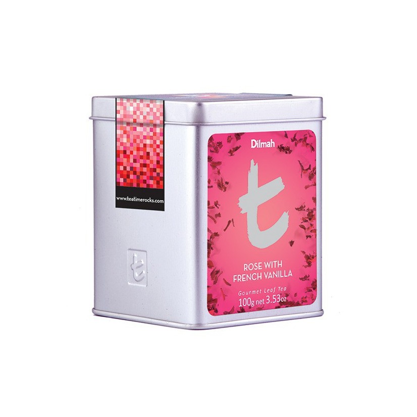 

Dilmah T-Med Caddy Rose With French Vanilla 100gr - Loose Tea - Daun Teh Kering