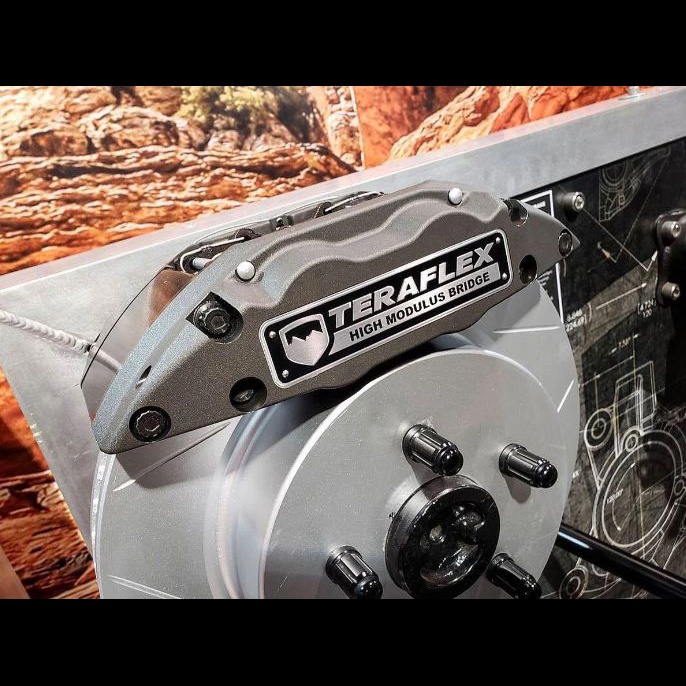 TERAFLEX Delta Brake System Big Brake Kit Rem Cakram Caliper Mobil Jeep Wrangler Rubicon JK JL JT