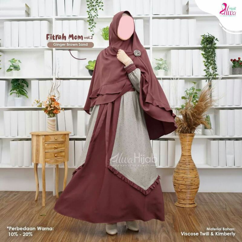 gamis mom fitrah family by alwa hijab