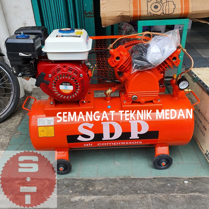 KOMPRESSOR KOMPRESOR UDARA ANGIN LISTRIK 1/2 HP + BENSIN MACFORTH SDP