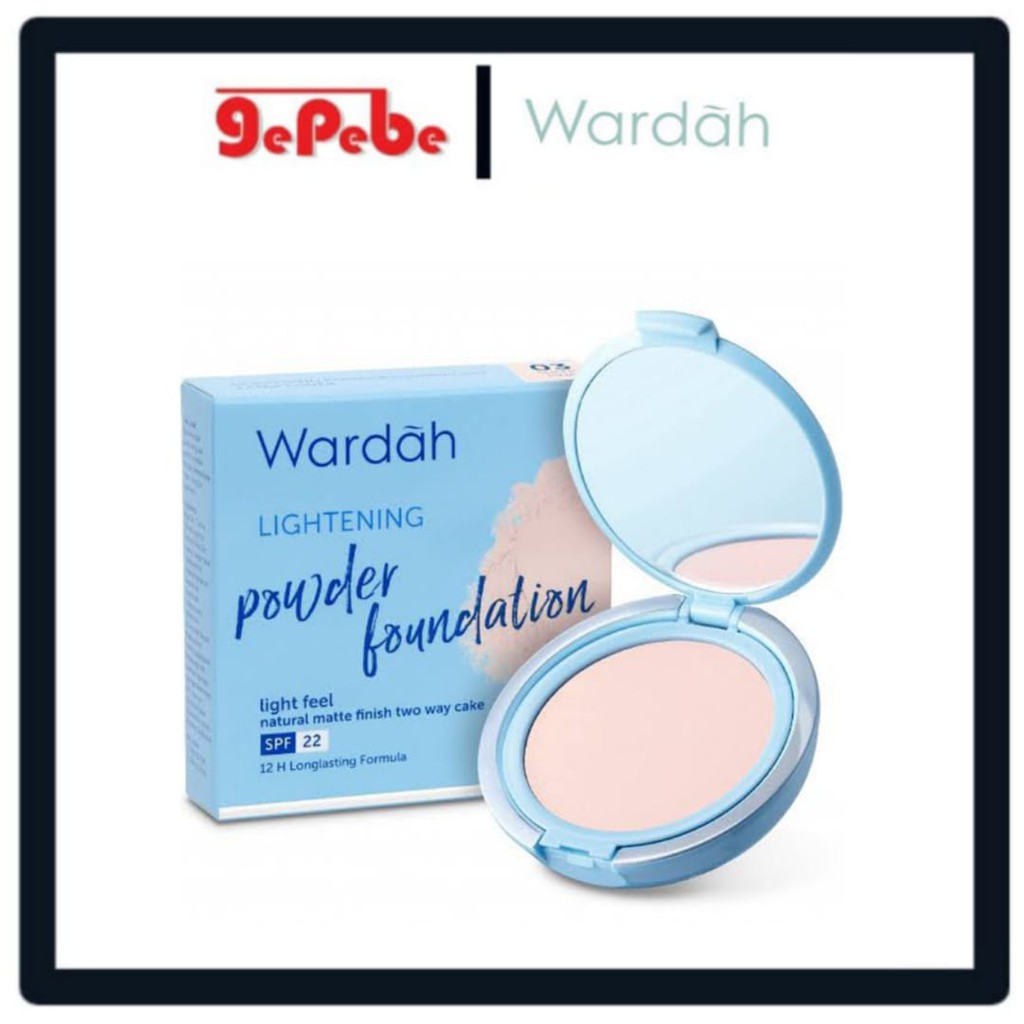 Wardah Lightening twc light Feel Powder Foundation 12gr