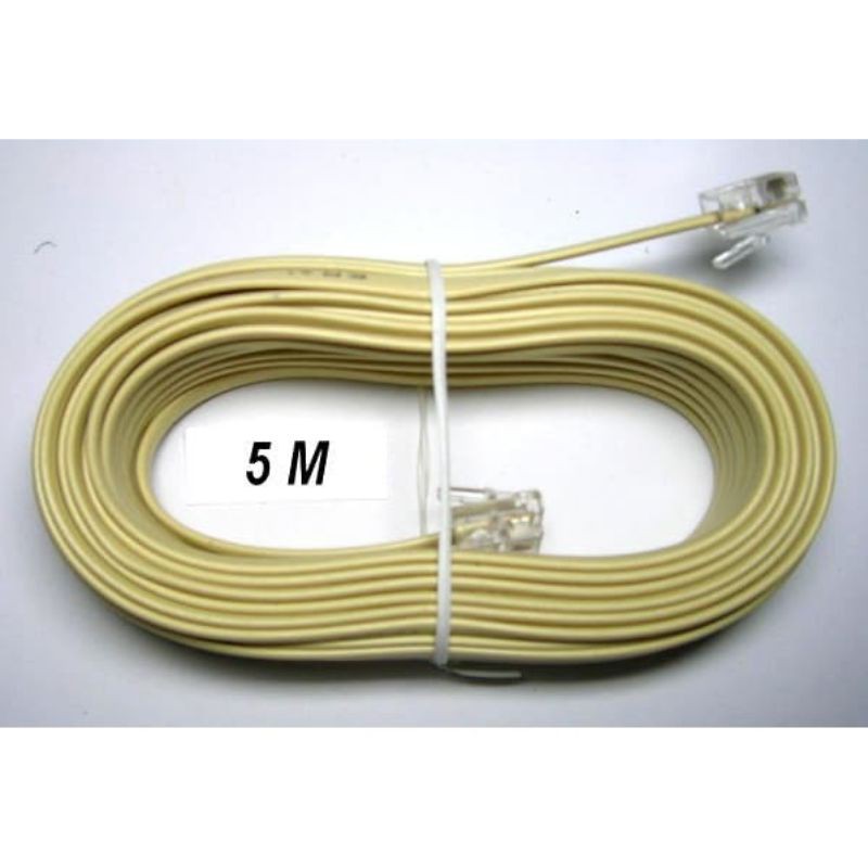 Kabel line Telepon Panjang 5 mtr
