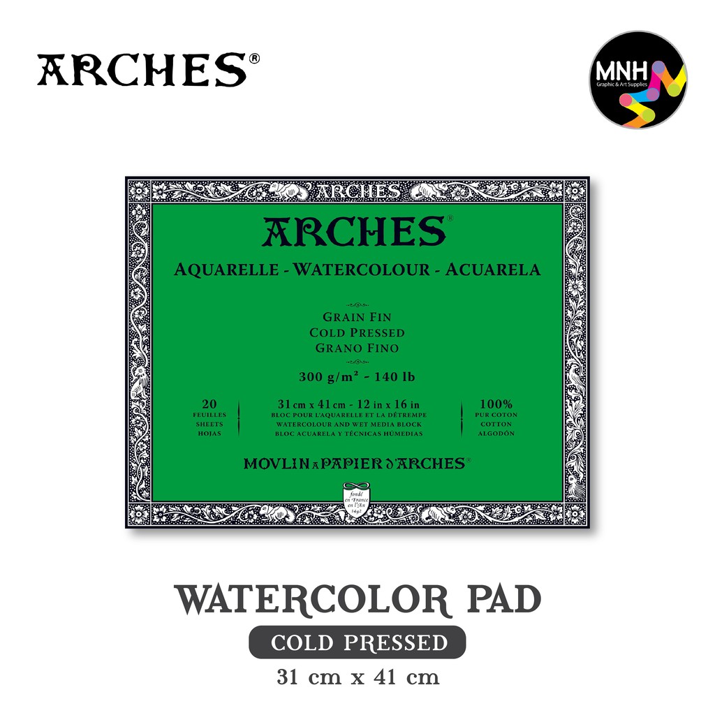 

Arches Watercolor Paper - Cold Pressed 300gsm