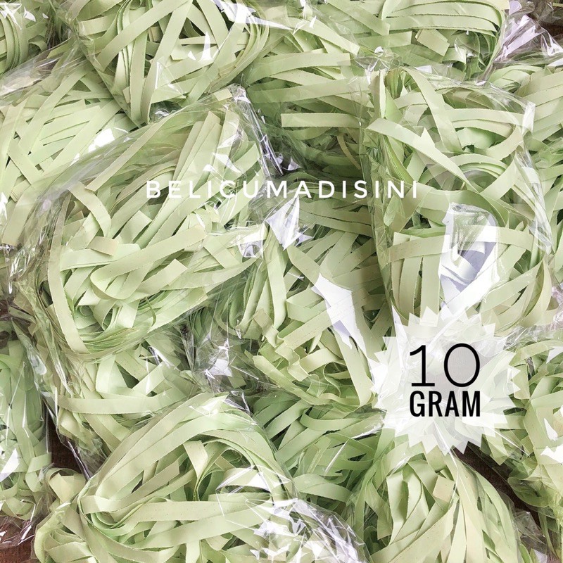 

(10 GR) TERMURAH!! SHREDDED PAPER RAMADHAN HIJAU / KERTAS CACAH SERUT KAWUL / ISI GIFT BOX FILLER