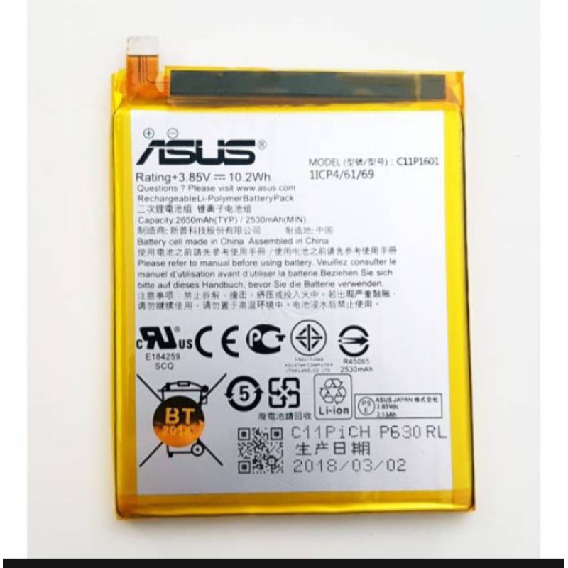 BATERAI ORIGINAL ASUS ZENFONE LIVE ZB501KL A007