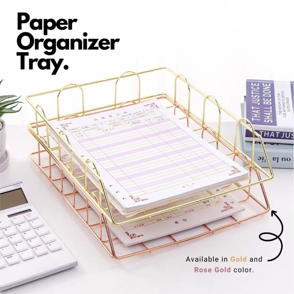 

Tempat Rak Dokumen Kantor / Document Rack File Tray Letter - Susun [ Japanese Style ] Premium