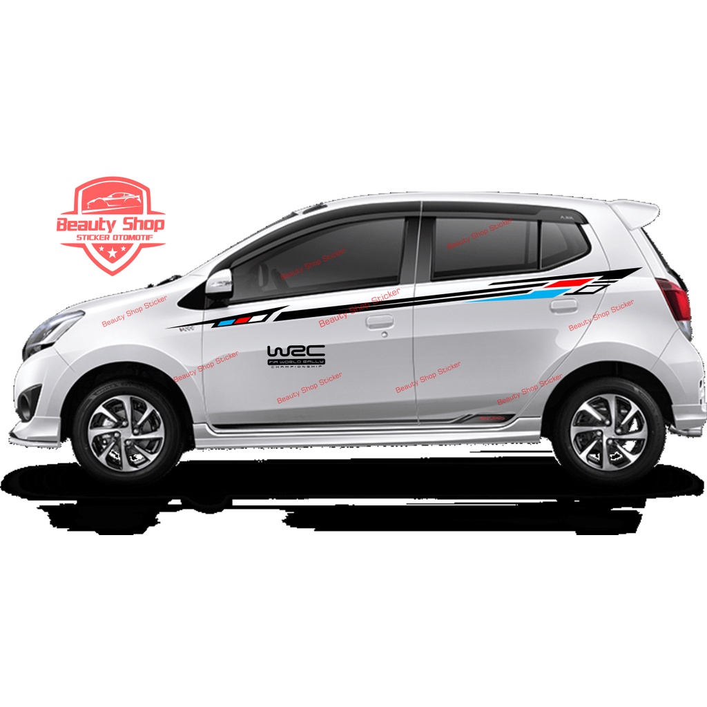 sticker stiker mobil agya ayla sirion list mobil brio jazz wagon r ignis mobil 2 baris