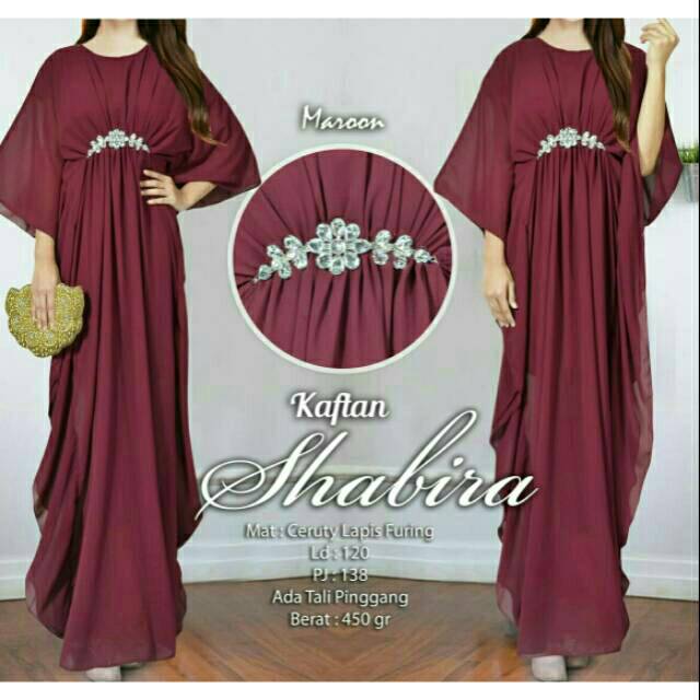 Arnis Shabira Kaftan Original New Color Busui Friendly Ceruty Babydoll