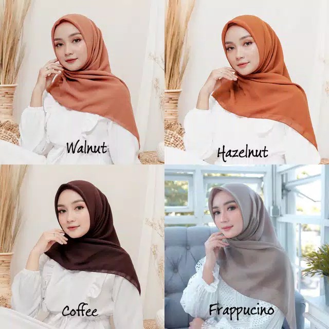 BELLA SQUARE SERI 2 KERUDUNG SEGI EMPAT POLOS