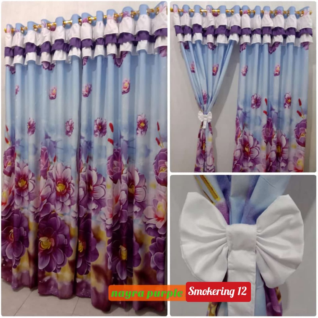 gorden pita susun RUMBAI NAYRA PURPLE ring 12 gorden rumbai grosir