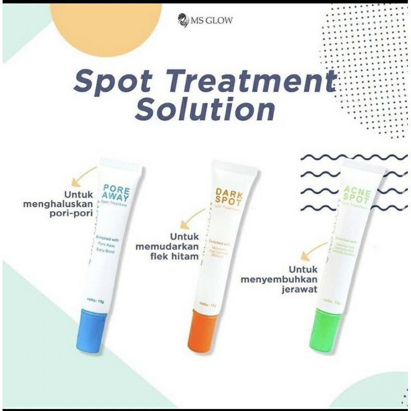 acne spot ms glow/dark spot ms glow/pore away ms glow