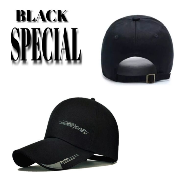 Black Special - Topi Pria Dan Wanita Super Premium Distro-Sport Cap