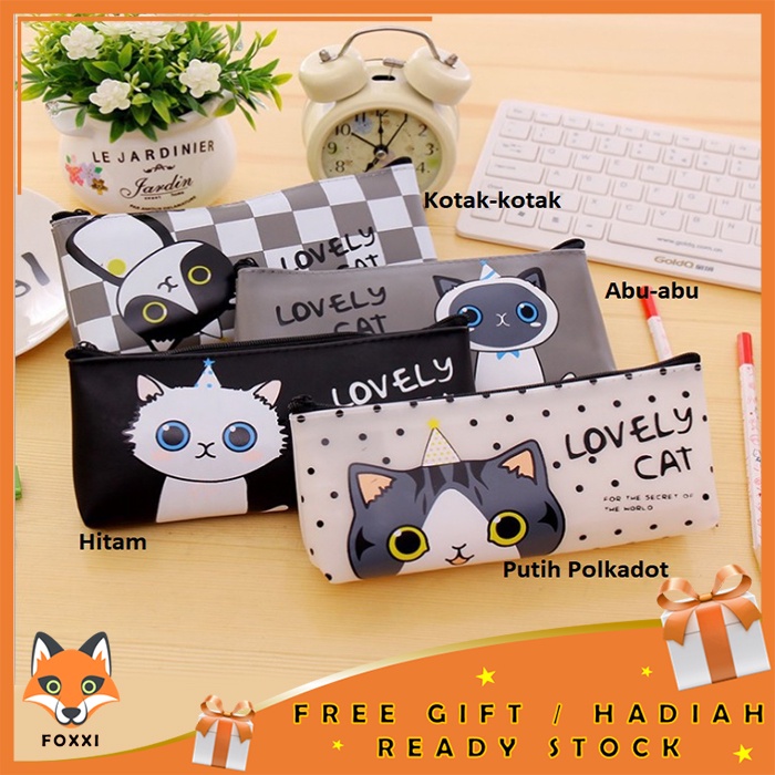 

Foxxi - Tempat Pensil Lucu / Pensil Case Cute Cat