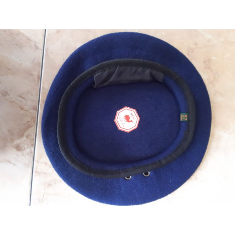 baret camel woll prima TNI AU + emblem