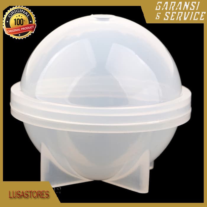 Cetakan Resin Epoxy model bulat bola 5 cm DIY Bahan Silikon