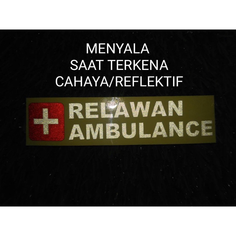 Sticker cutting - Stiker RELAWAN AMBULANCE stiker ambulance escorting